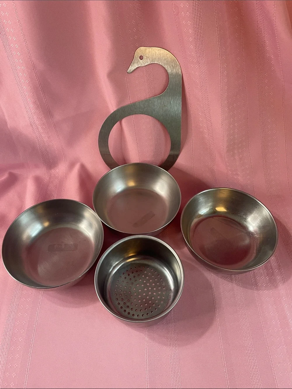 Goose Stainless Steel Kitchen Prep Bowl & Strainer Set - Silver